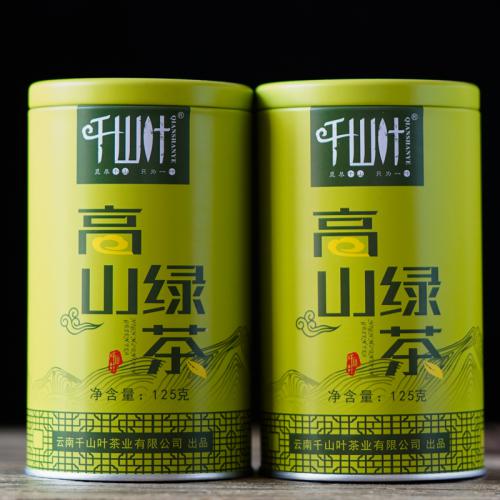 千山叶 高山绿茶 125克/罐
